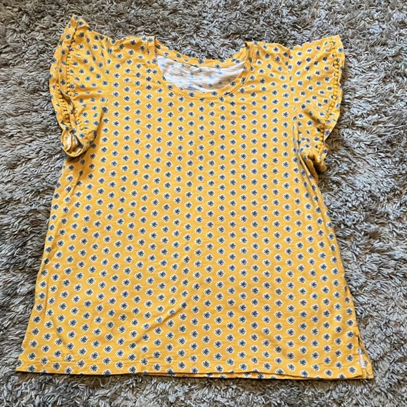 Womens St. John’s Bay Yellow Top - Picture 1 of 8